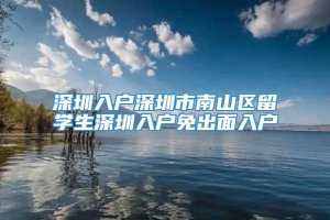 深圳入户深圳市南山区留学生深圳入户免出面入户