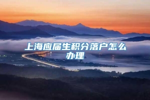 上海应届生积分落户怎么办理