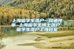 上海留学生落户一网通预审 上海留学生博士落户 留学生落户上海档案