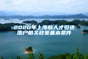 2020年上海新人才引进落户相关政策基本条件