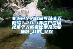 非深户个人社保可以交五险吗？2021非深户深圳社保个人缴费比例及缴费基数_我市_社保