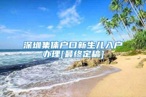 深圳集体户口新生儿入户办理[最终定稿]