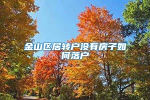 金山区居转户没有房子如何落户