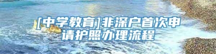 [中学教育]非深户首次申请护照办理流程