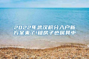 2022年武汉积分入户新方案来了!租房子也属其中