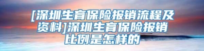 [深圳生育保险报销流程及资料]深圳生育保险报销比例是怎样的