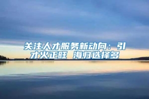 关注人才服务新动向：引才火正旺 海归选择多